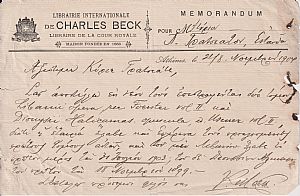 ΕΛΕΥΘΕΡΟΥΔΑΚΗΣ ΚΑΙ CHARLES BECK. Χειρόγραφα σημειώματα