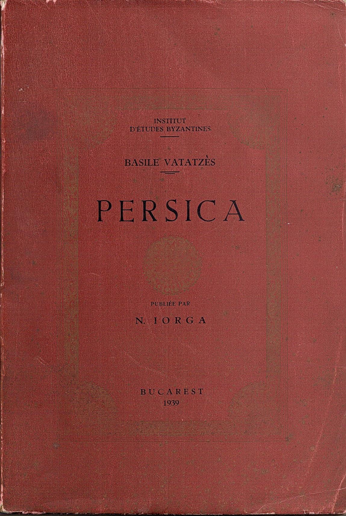 Percica : Histoire de Chah- Nadir. Publiee par  N.Iorga